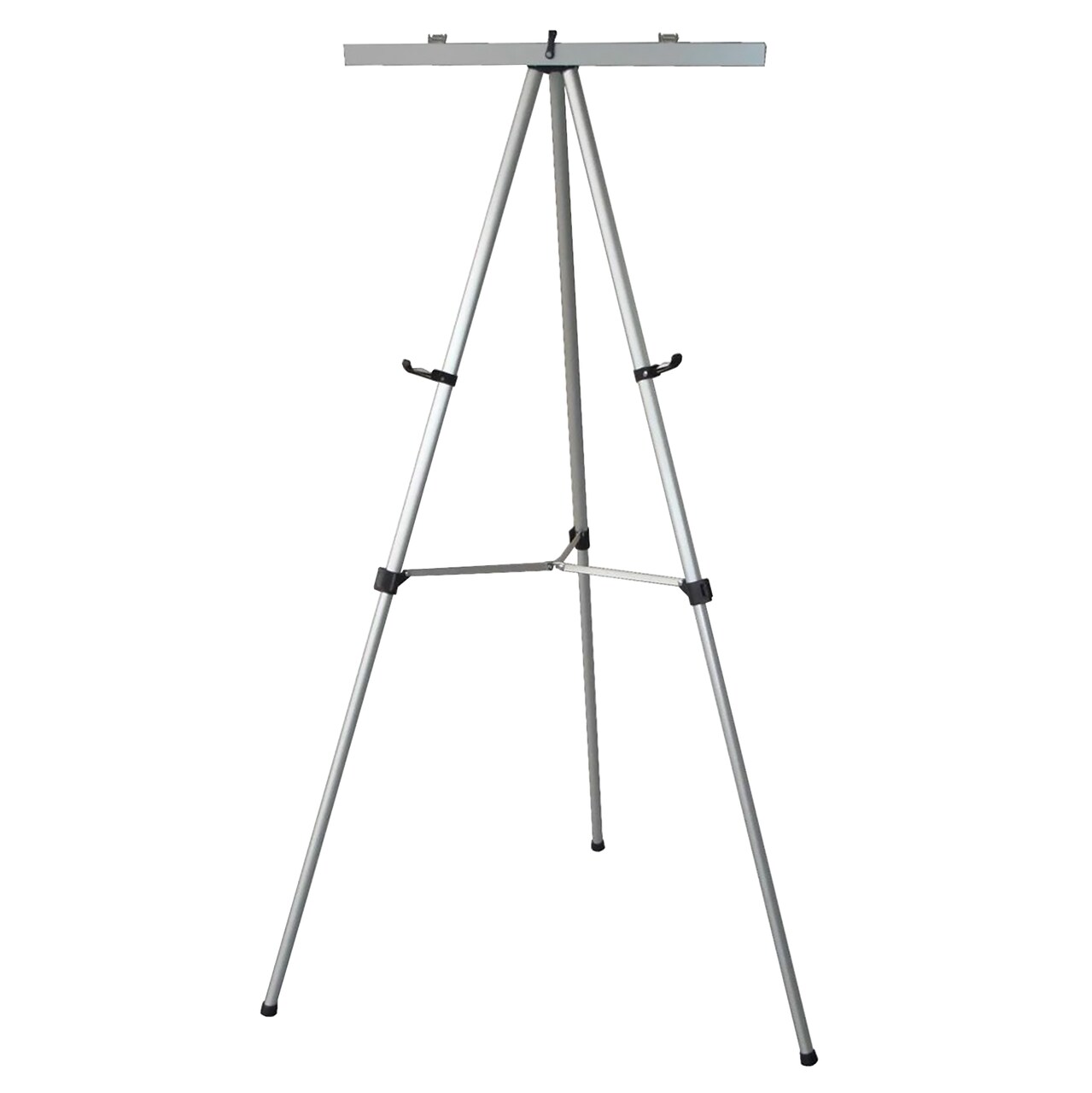 Audio-Visual Direct Lightweight Aluminum Flip-Chart Presentation Easel, 70 Inches, Silver